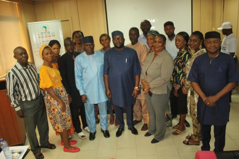 Dr. Daniel Omofoman (middle) and Office of the Secretary to the Government of the Federation (OSGF) Staff.