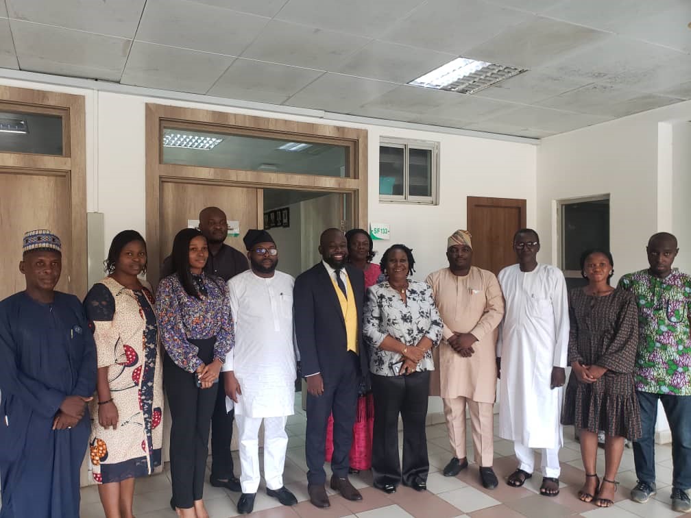 Day 1: Members of the Electoral Integrity Promotion Alliance Secretariat in a group photograph with the resource person Dr. Ayanlola Ayayimika (middle) of 1909 Concept.